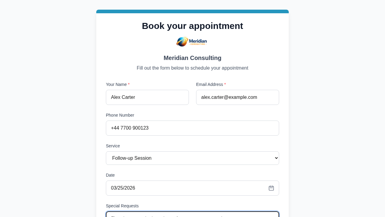 Product screenshot: Booking page as seen by customers on mobile and desktop